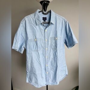 J. Crew | Men's Casual Cotton Light Blue Button Down Shirt | Size Medium